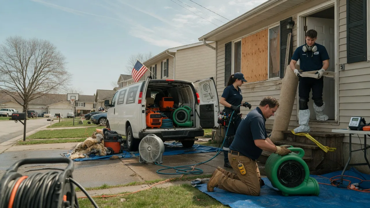 Water Damage Restoration in Beecher City, IL near me